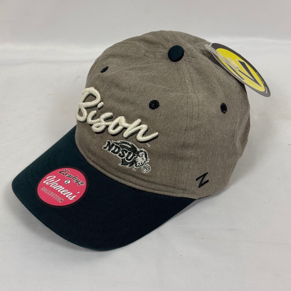 Zephyr x NDSU Bison Womens Baseball Cap Hat Adjustable Green Snapback NWT
